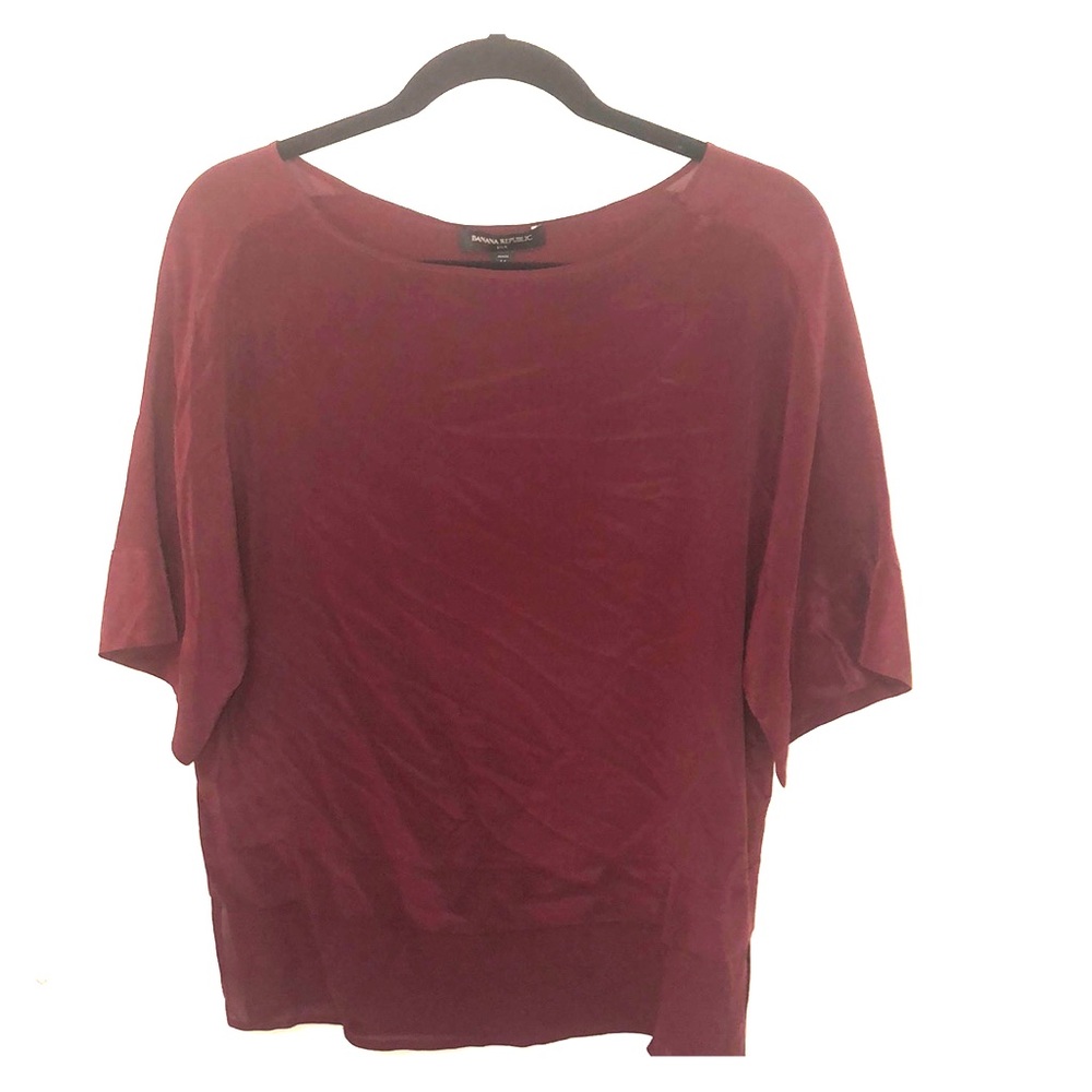 Silk burgundy blouse